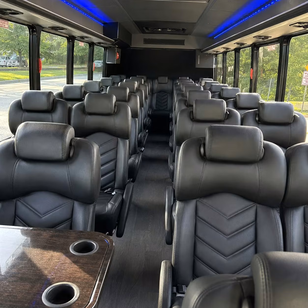 25 passenger minibus interior