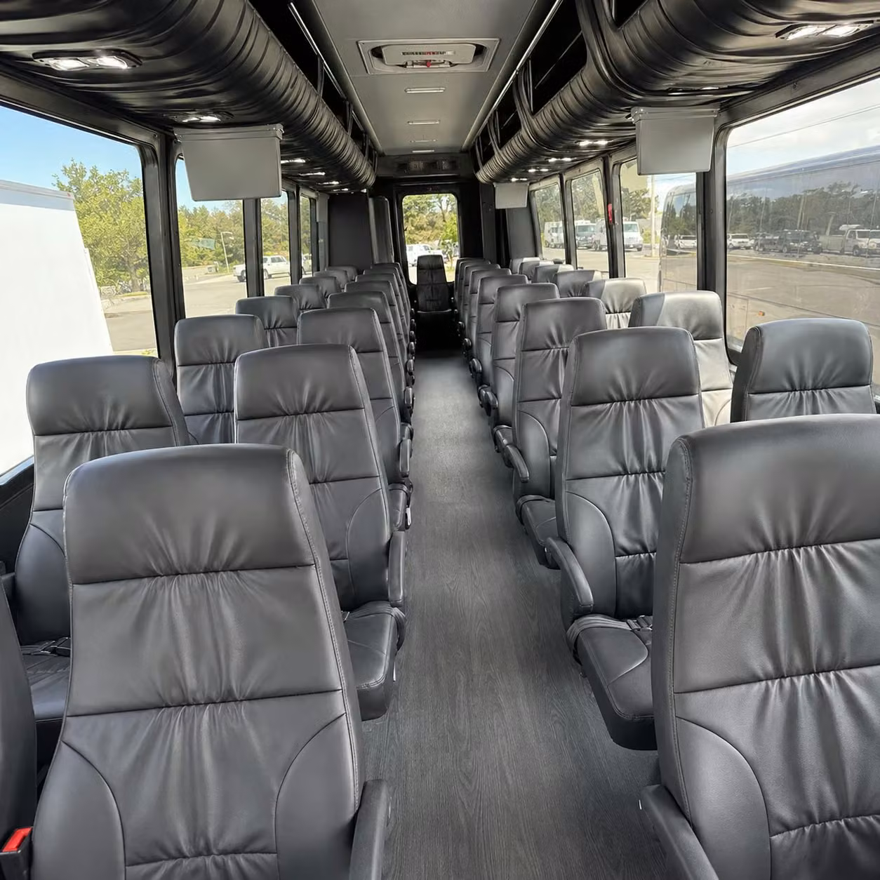 28 passenger minibus interior